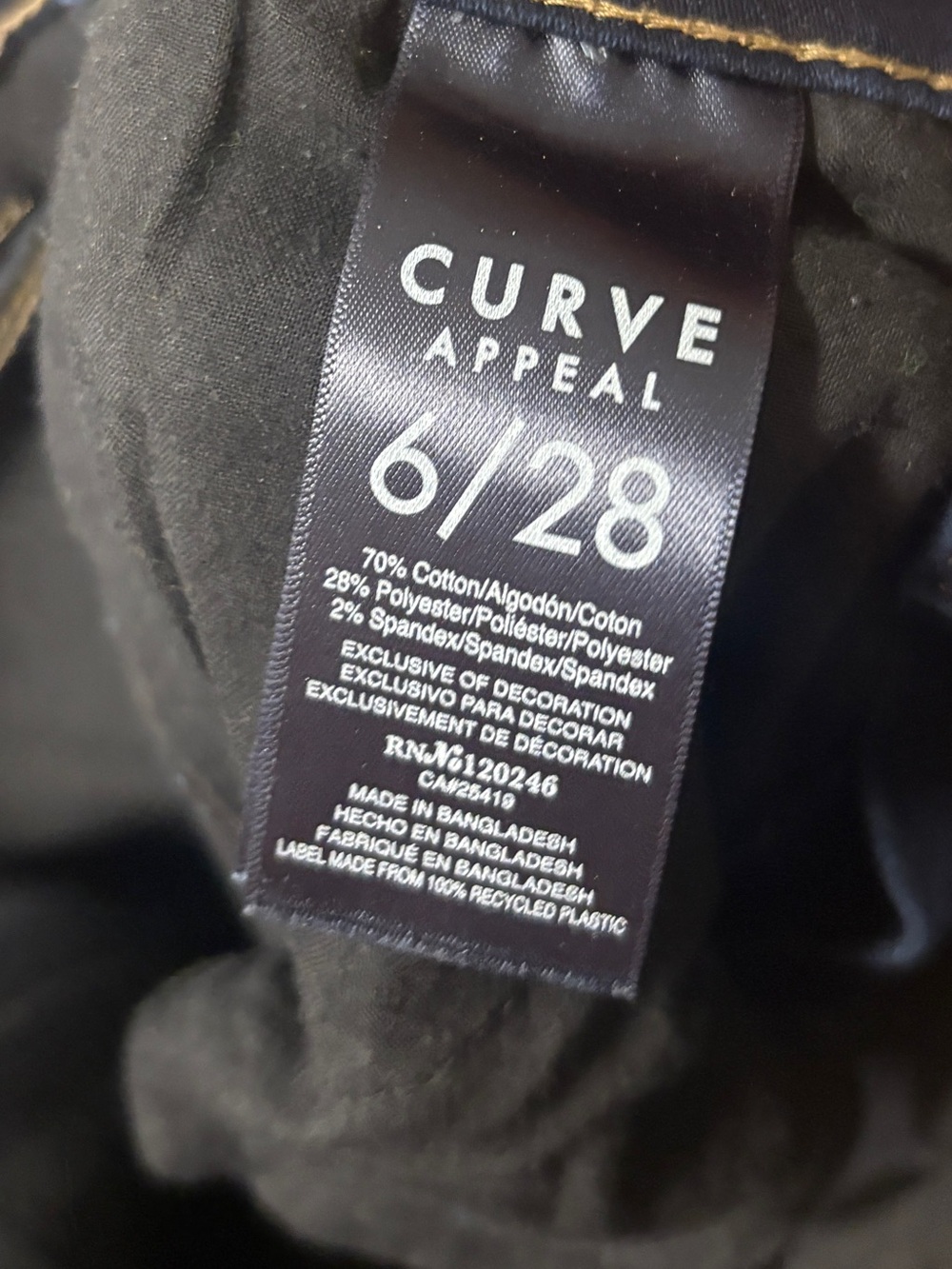 Curve Appeal High Rise Flare Leg Jeans Size 6/28 - Picture 7 of 10
